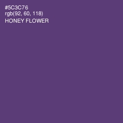 #5C3C76 - Honey Flower Color Image